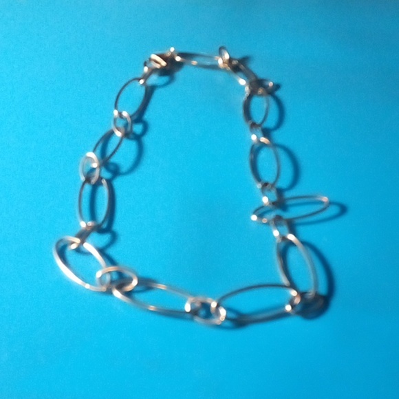 Ralph Lauren RLL Necklace Large Small Oval Two Tone Chain 18" Lobster Closure - Picture 4 of 4